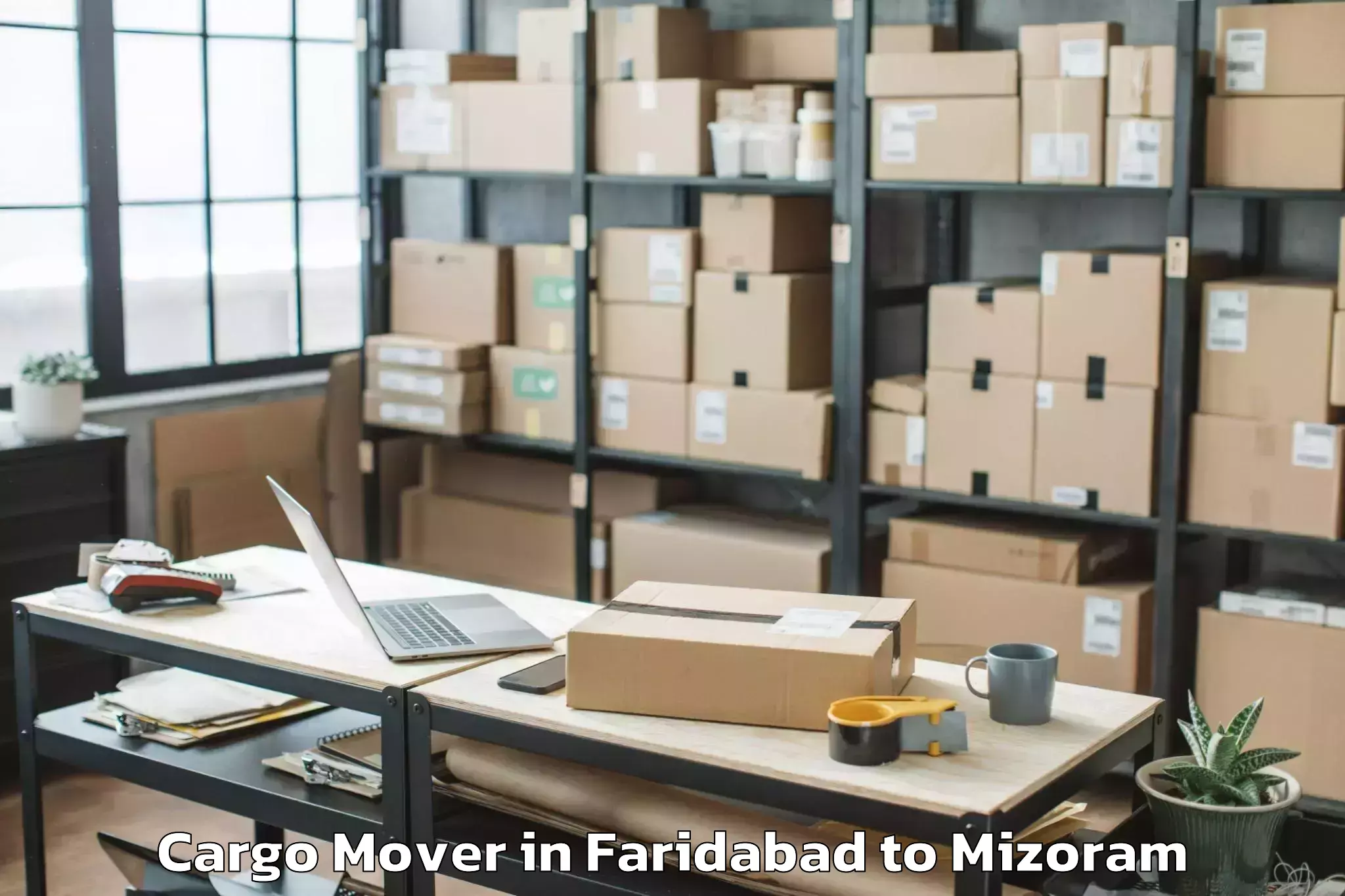 Efficient Faridabad to Lawngtlai Cargo Mover